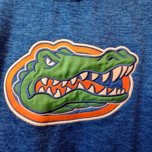 Florida Gators Blue Heathered Marled Side Snap Womens Pullover Sz Large Coloseum - Picture 5 of 10